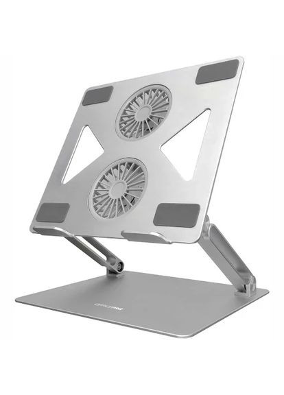 Подставка для ноутбука до 15.6" LS121G,, USB, вентилятор (2 x 80 мм), алюминий/пластик, регулировка угла наклона и высоты OfficePro (370618302)