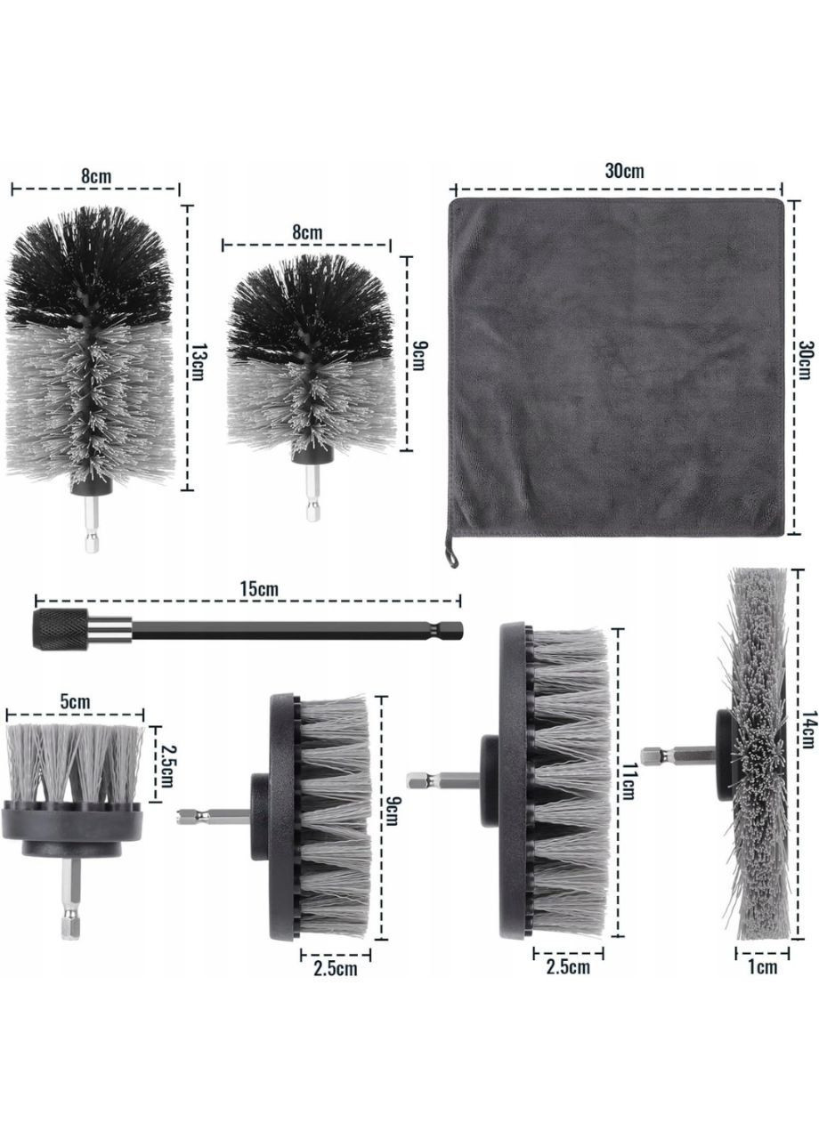 Набір насадок на шуруповерт для прибирання 9в1 No Brand (335237590)