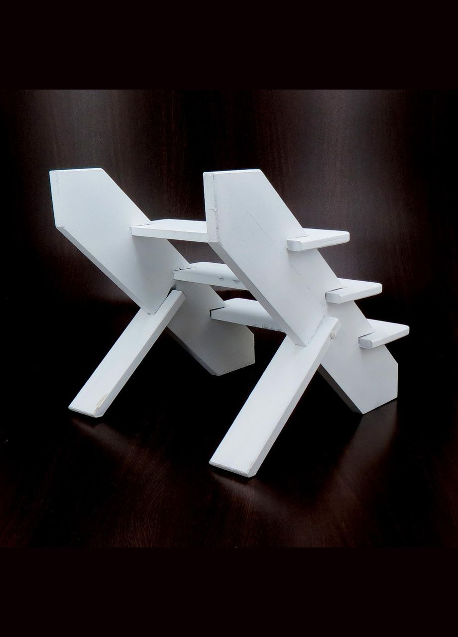 Подставка для цветов из дерева Бандалона зефир (ЦВП-002120) No Brand (328227826)