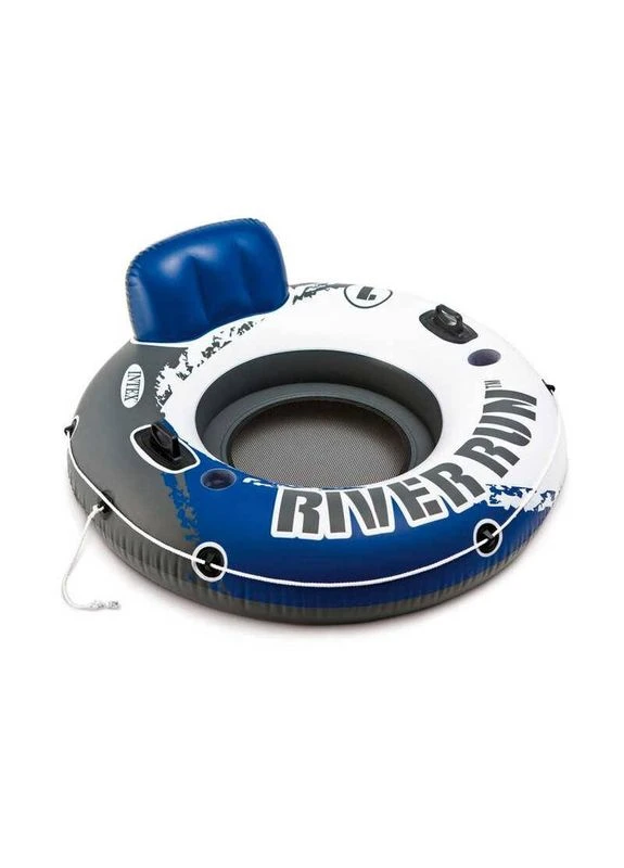 Надувне крісло "River Run" синє, з ручками (135 см) 58825 EU Intex (384729480)
