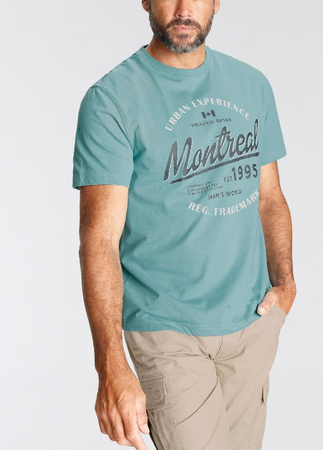 Бирюзовая футболка Man's World