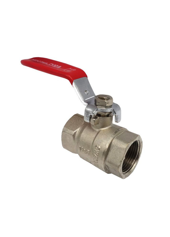 Кран шаровый 1'' внутр/внутр красная ручка No Brand (362492678)
