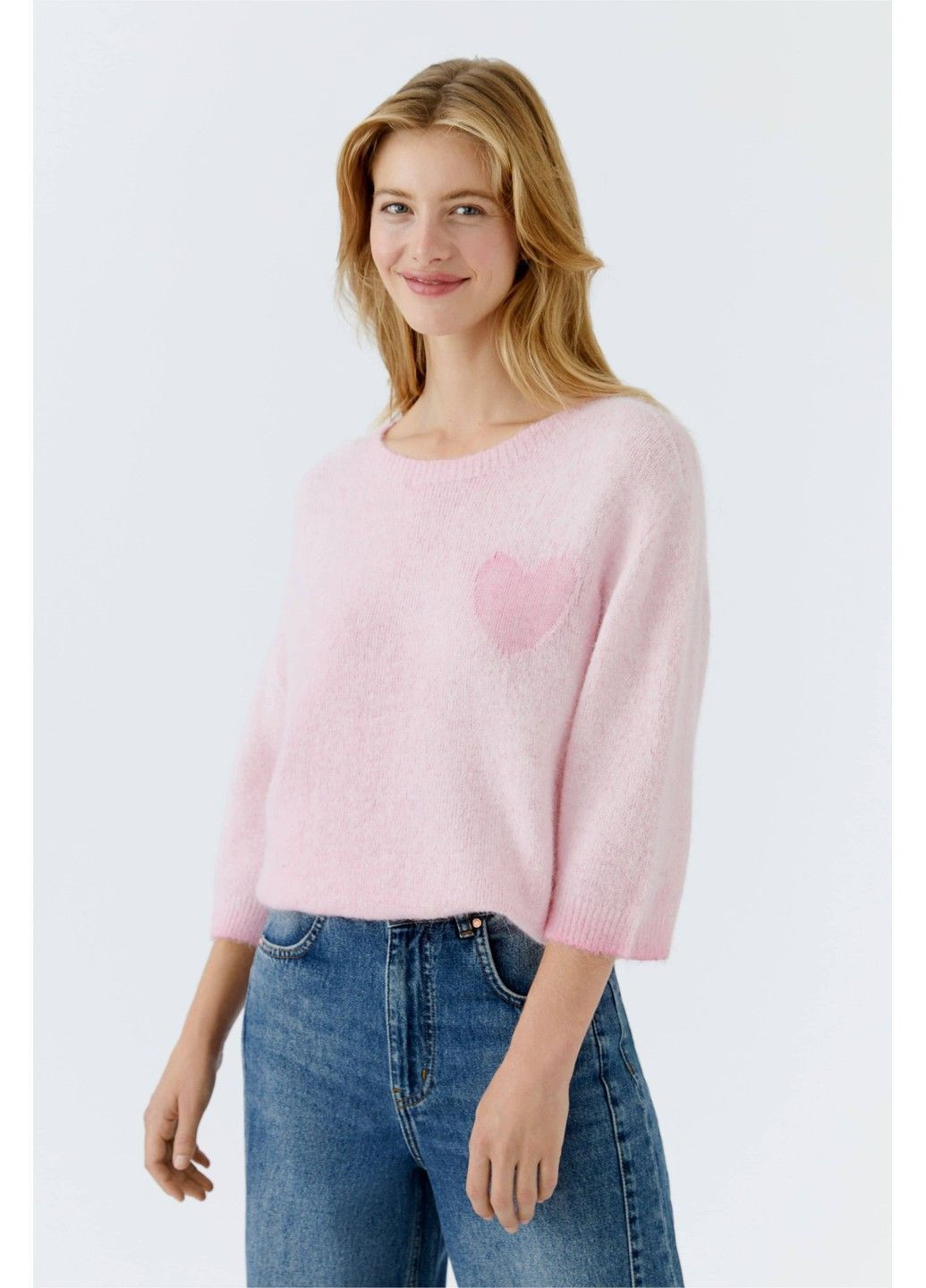 Розовый демисезонный женский джемпер розовый джемпер Oui
