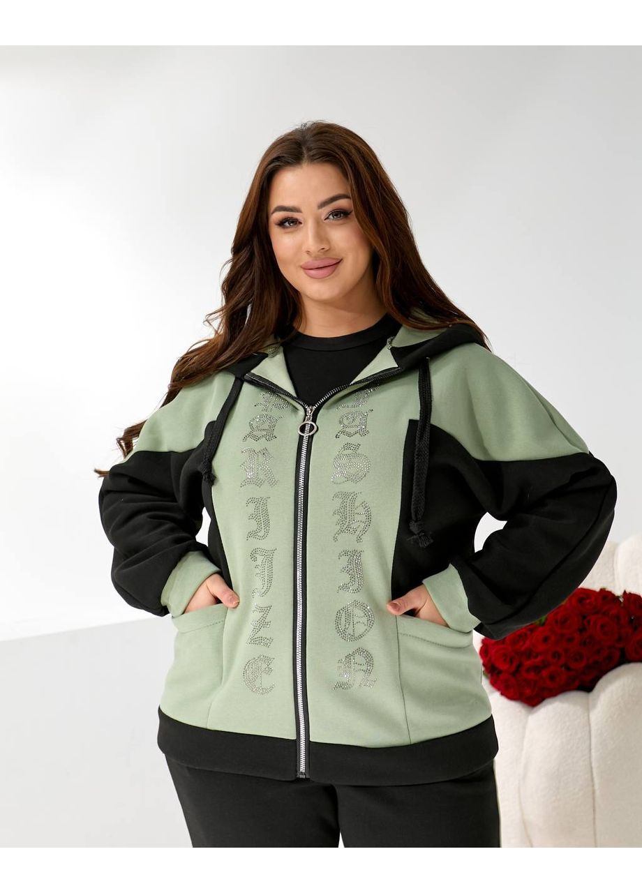 Стильный прогулочный костюм из трехнитки на флисе • ЗАМЕРЫ В ОПИСАНИИ DK/DL Мода без кордонів (370549292)