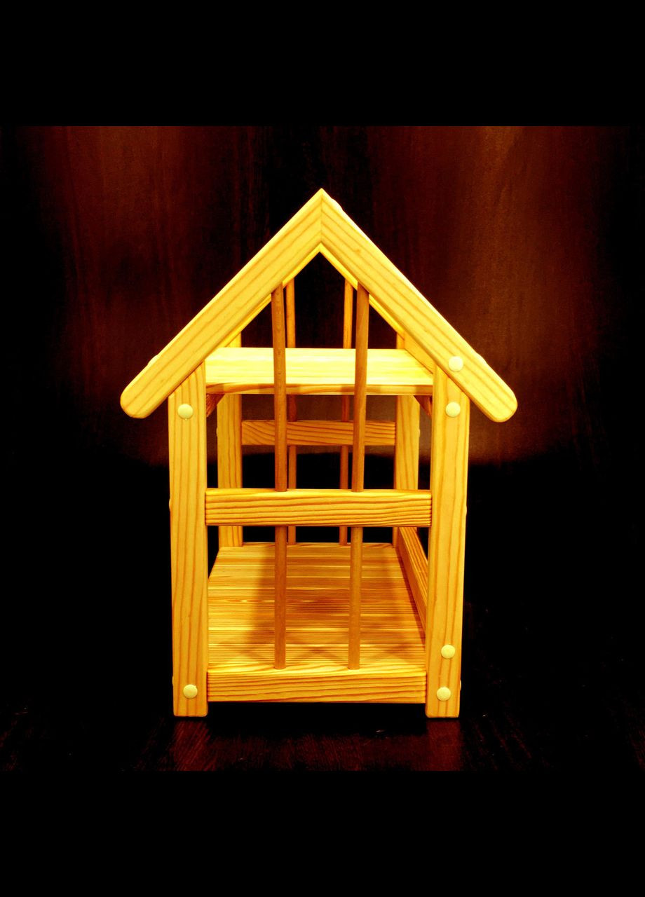 Підставка для квітів з дерева Ла-Фельгера 2 каррі (ЦВП-204003) No Brand (328225088)