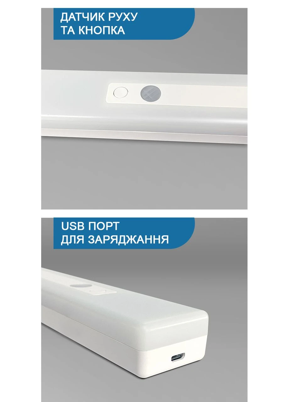 Светильник-ночник LED с датчиком движения, аккумулятором и магнитным креплением ( LT-04) UAD (365877339)