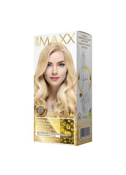 Фарба для волосся 10.0 Світлий блонд 50 мл+50 мл+10 мл Maxx Deluxe (284722531)