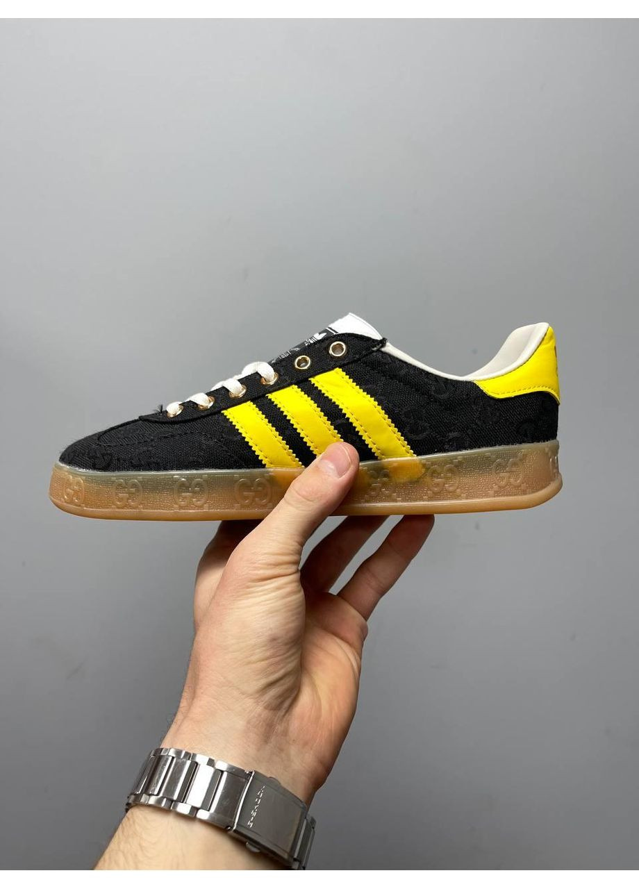 КРОСІВКИ ЖІНОЧІ ADIDAS GUCCI X GAZELLE BLACK GG MONOGRAM АДІДАС No Brand чорні демісезони (369393832)