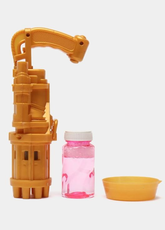 Іграшковий кулемет Gatling Electric Bubble Gun для бульбашок, жовтий No Brand (315816954)