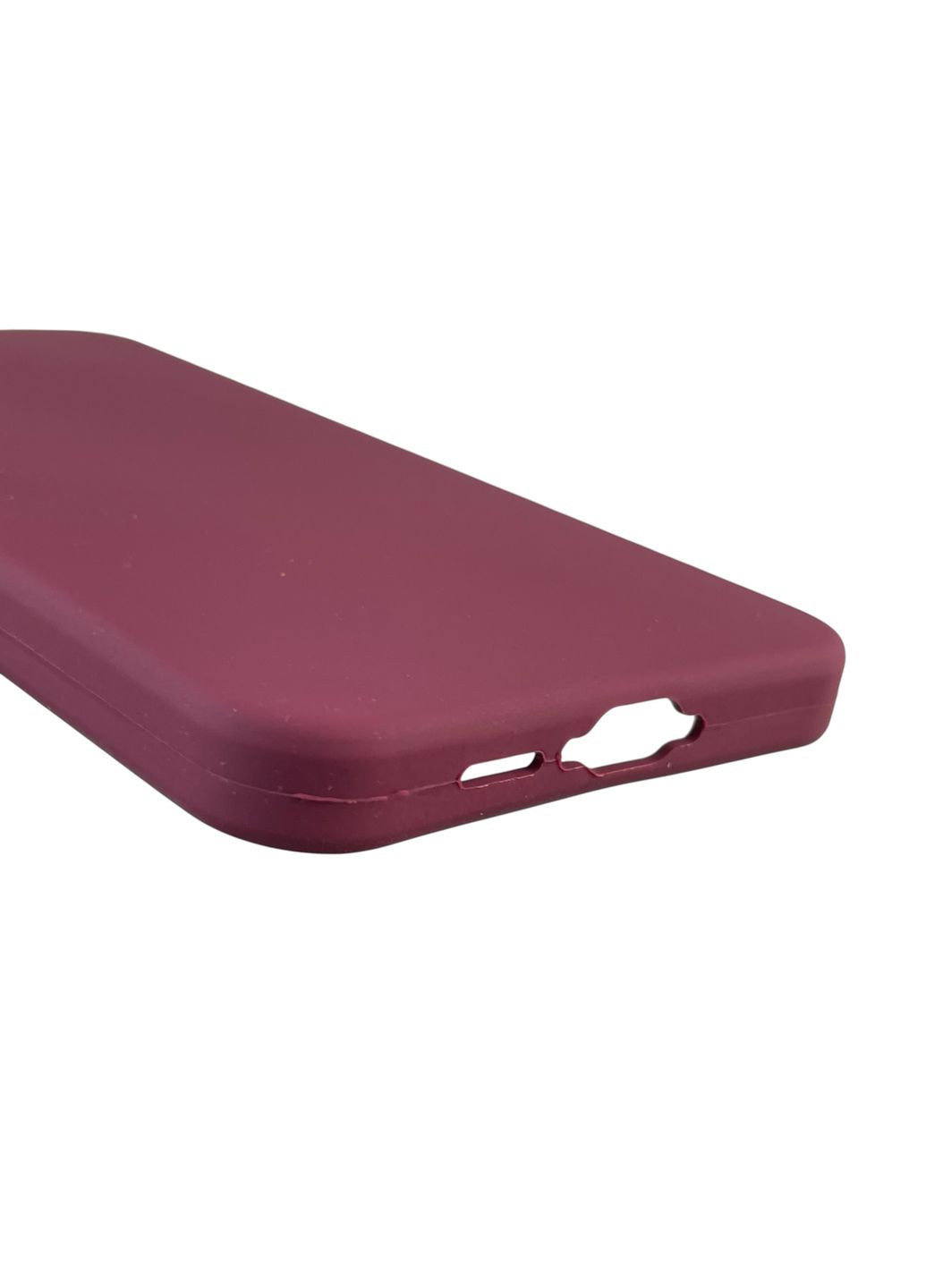 Чохол для Galaxy A55 5G (SM-A556B) силіконовий з мікрофіброю нековзний на самсунг а55 5г бордовий Samsung (366390209)