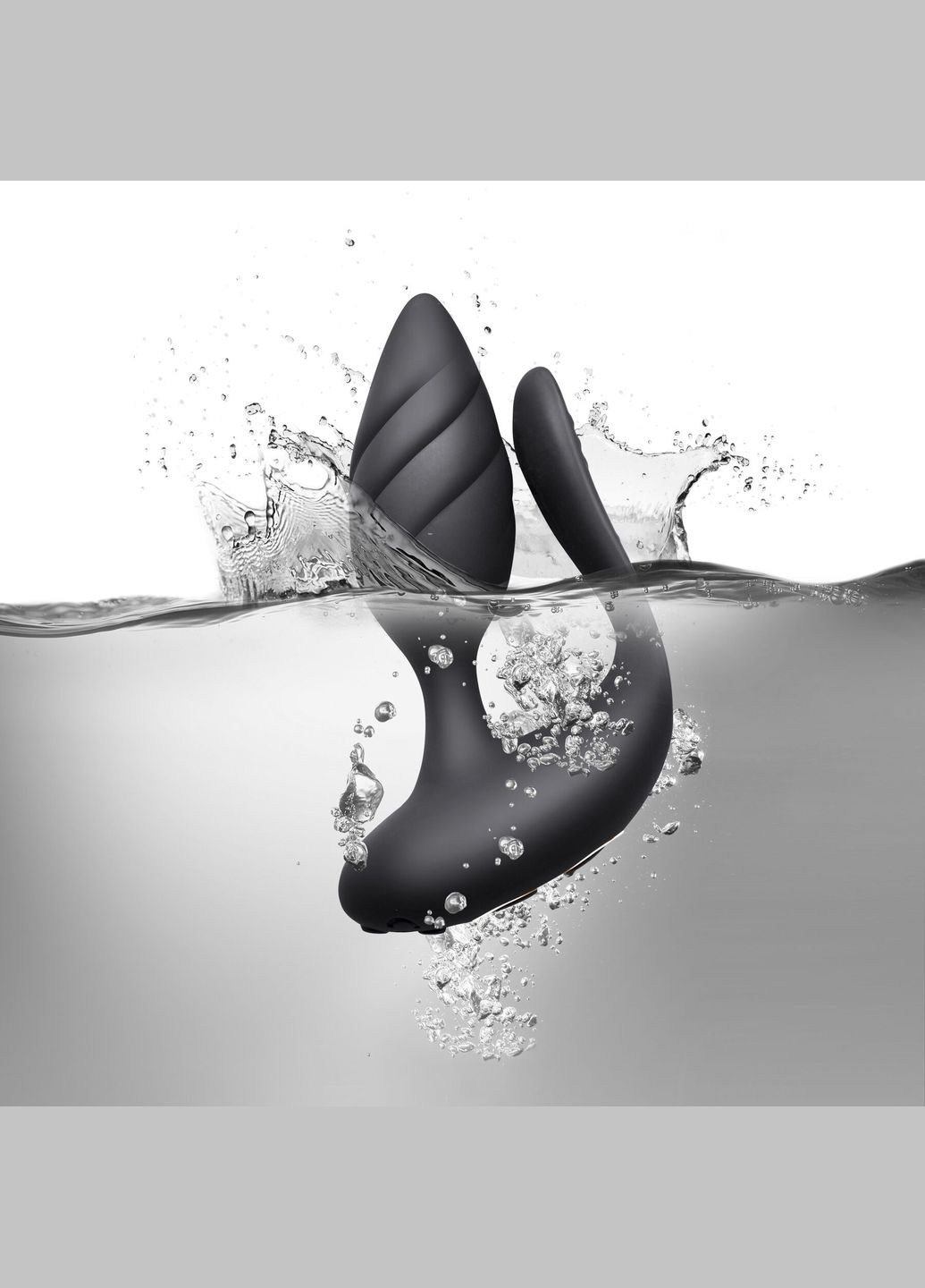 Анально-вагінальний вібратор для пар Rocks Off Cocktail Black, пульт ДК Rocks-Off (369948461)