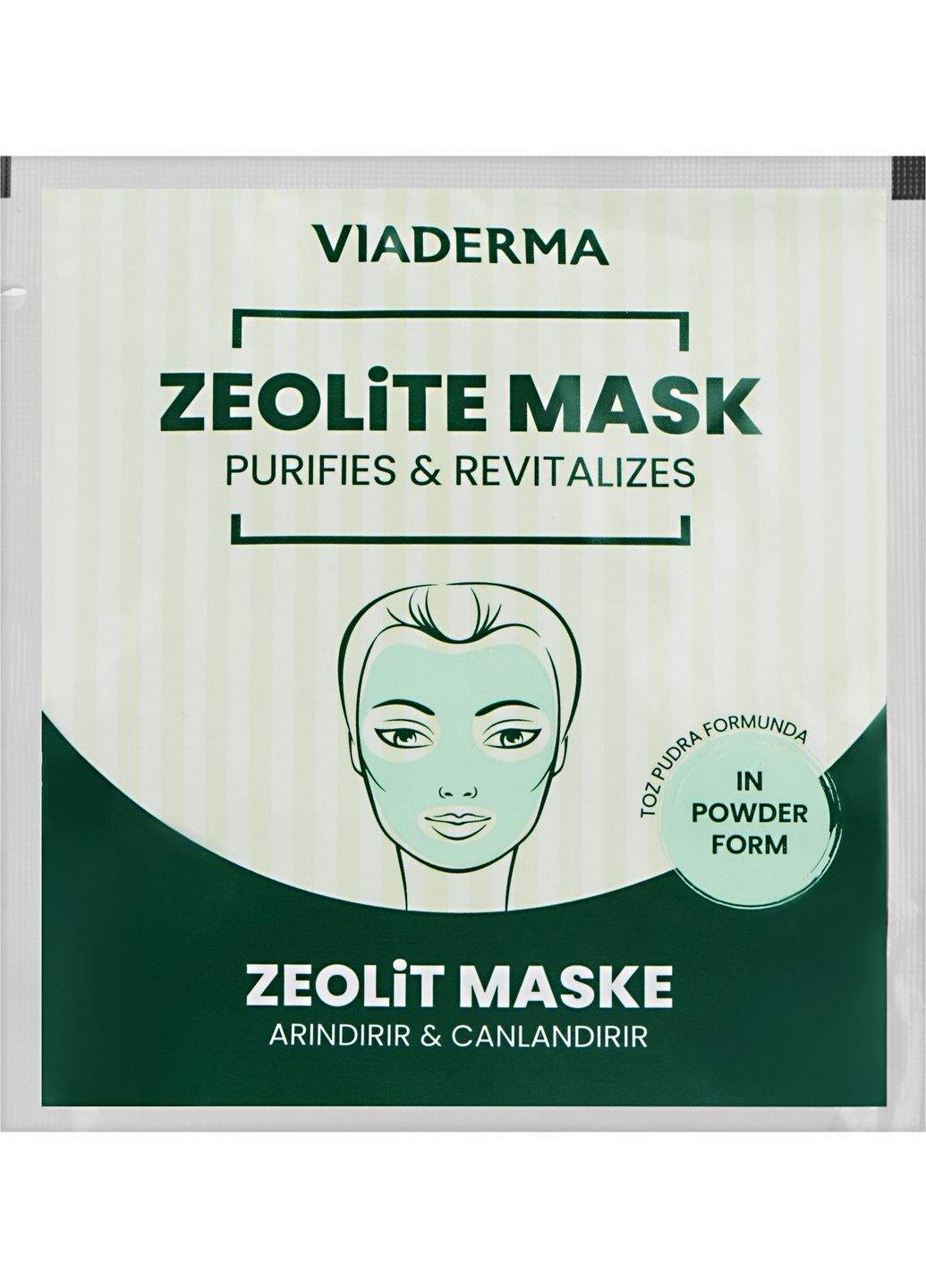 Цеолитовая маска для сухой и чувствительной кожи лица 10g (1489359-39748163) Viaderma (369538462)