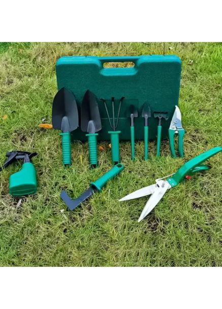 Набір садових інструментів 10 в 1 з валізою No Brand - (361971275)