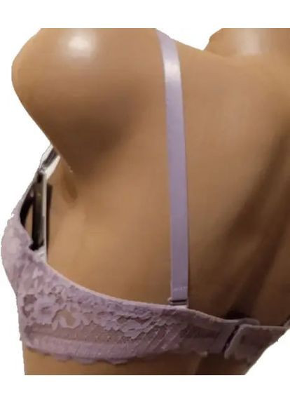 Бузковий бюстгальтер з подвійним (середнім) другий розмір бузковий ліфчик чашка в LuLoLa з кісточками