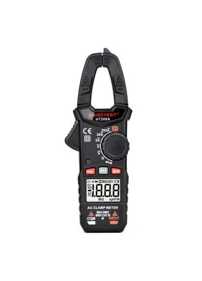 Токовые клещи AC600V/200A, DC600V (HT200A) Habotest (395303570)