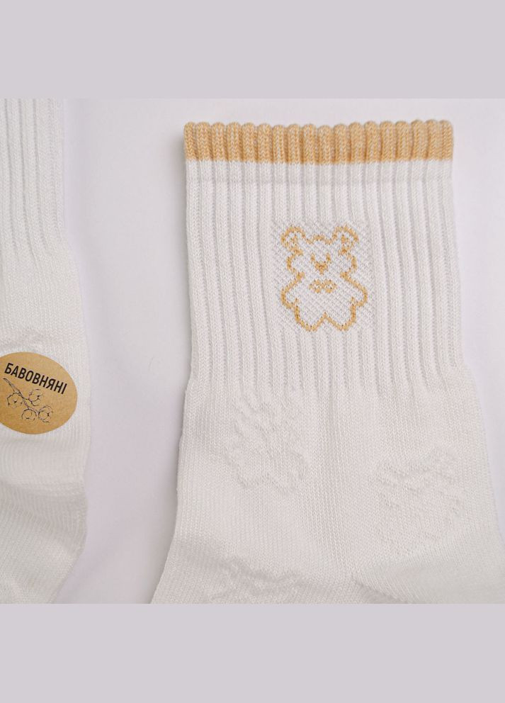 Белые набор носков хлопковых женских 10 пар youstar 103 средние 37-41 белый GM Textile (339042292)