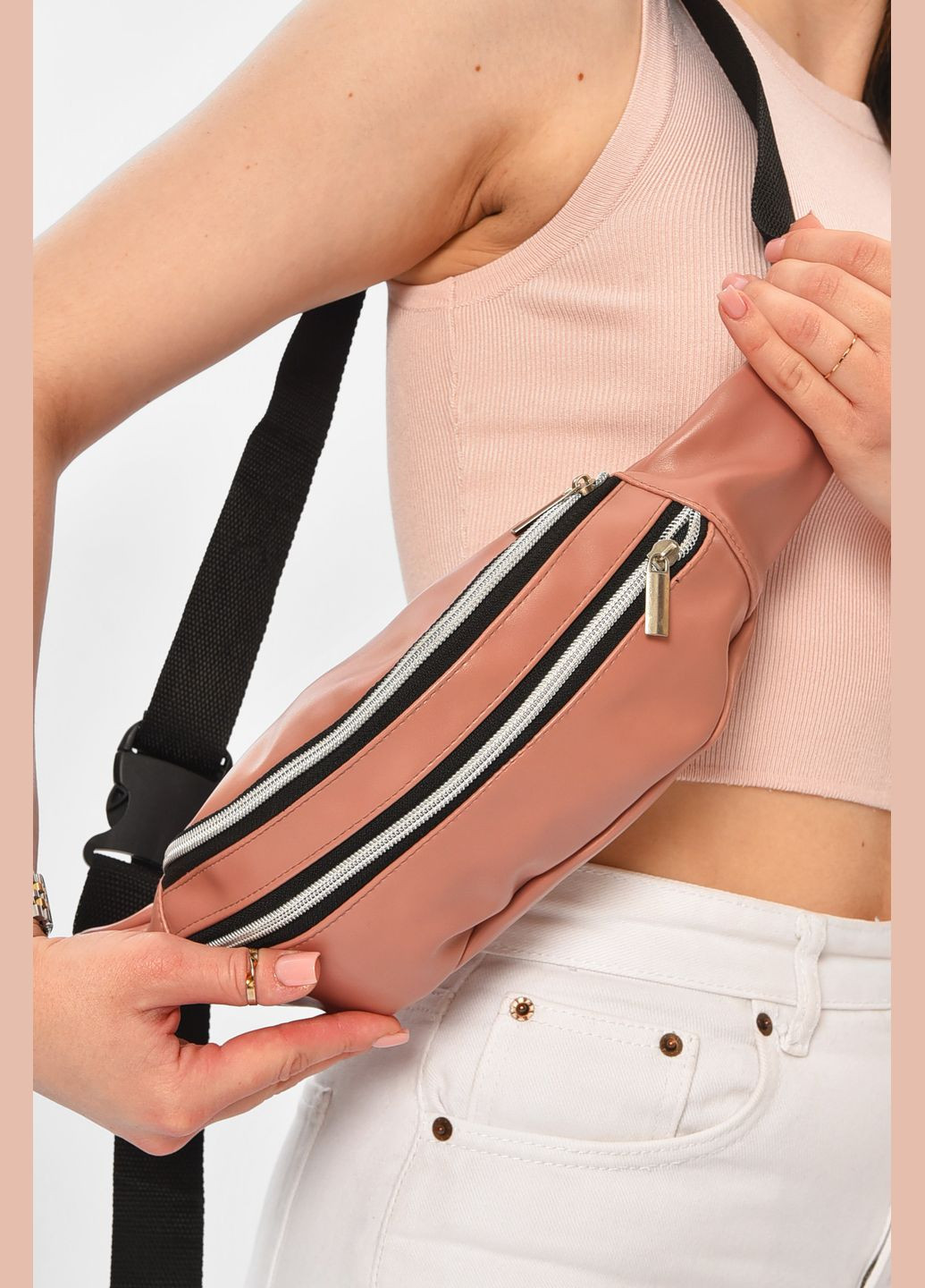 Бананка жіноча світло-рожевого кольору Let's Shop (335007429)