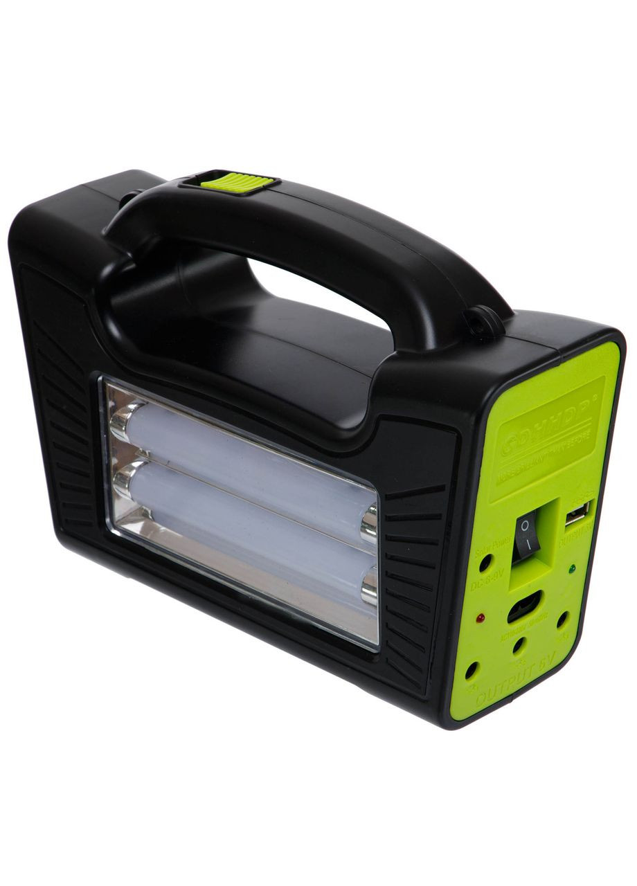 Ліхтар-прожектор переносний (пластик, COB, USB-вхід, сонячна батарея, на акумуляторі, р-р 15х21,3см) (GD-8119) X-Balog (361439563)