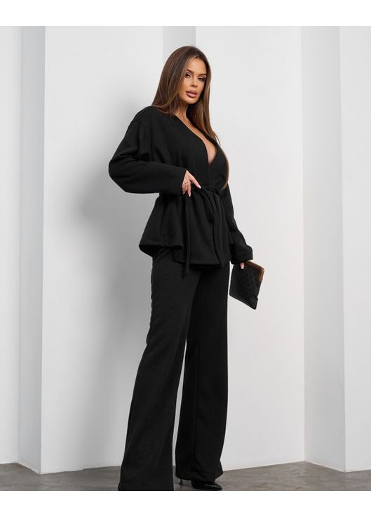 Ангоровый костюм кимоно с брюками клеш ISSA PLUS (366031857)