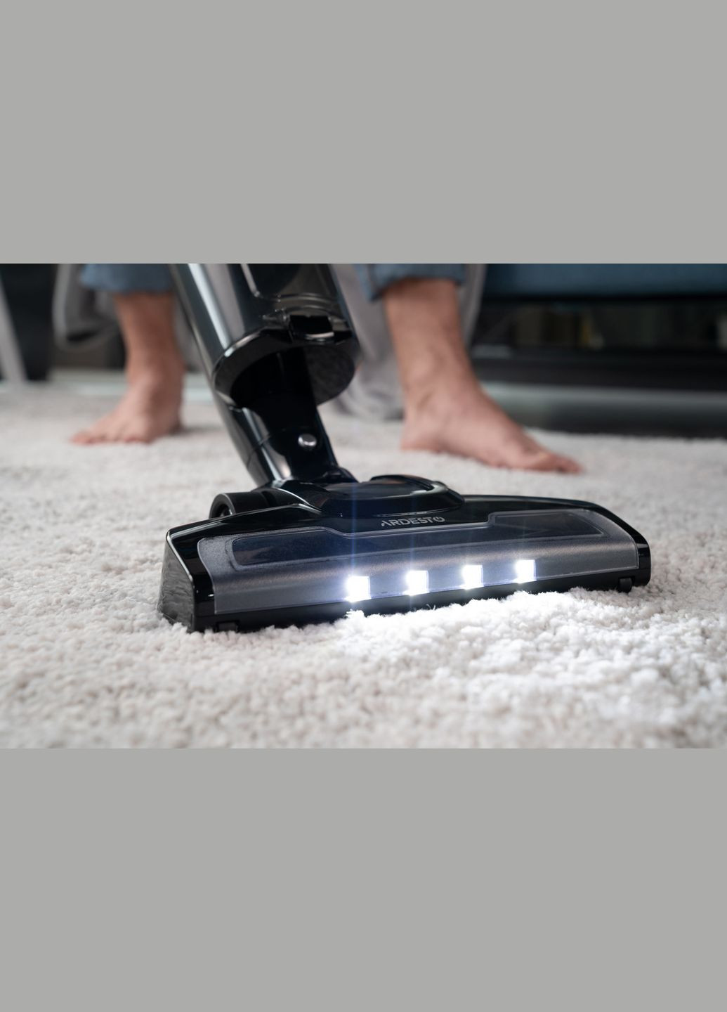 Пилосос безпровідний, 140Вт, конт пил -1л, автон. робота до 50хв, HEPA, настінне кріплення, чорно-синій Ardesto (315604212)