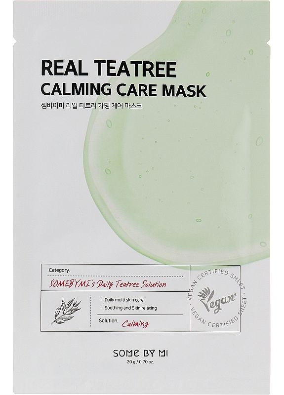 Тканинна маска з чайним деревом Real Tea Tree Calming Care Mask 20g (2-958246) Some By Mi (369797170)