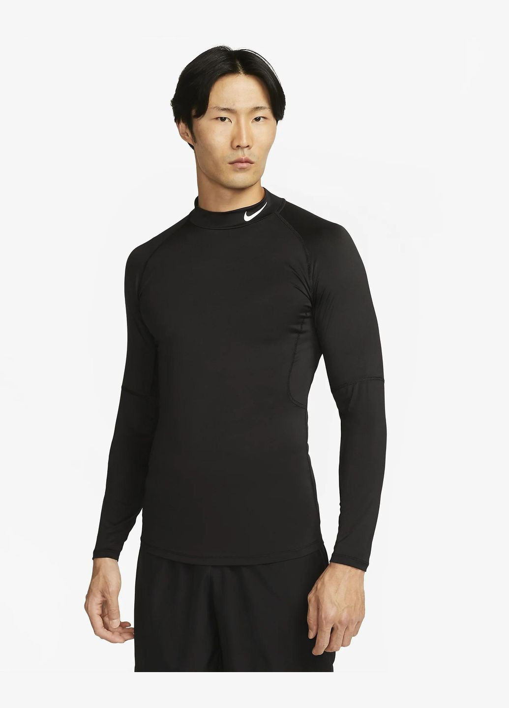 Компрессионная Кофта Pro Men's Dri-FIT Fitness Mock-Neck Long-leeve Top(FB7908-010) S Nike (297524805)