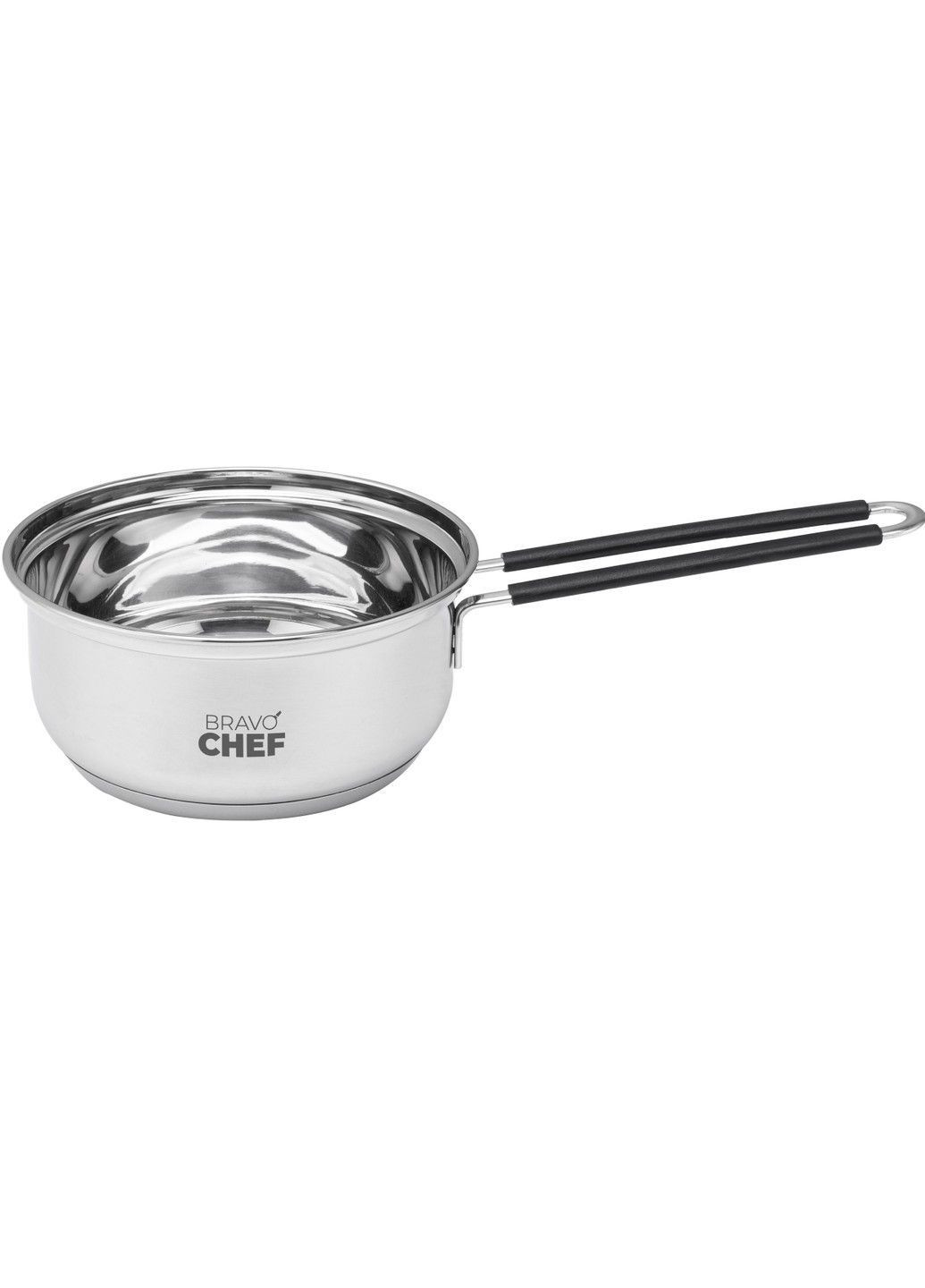 Ковш Safran нерж 14 см (1.0 л) с крышкой (BC-4014-14) Bravo Chef (365275137)