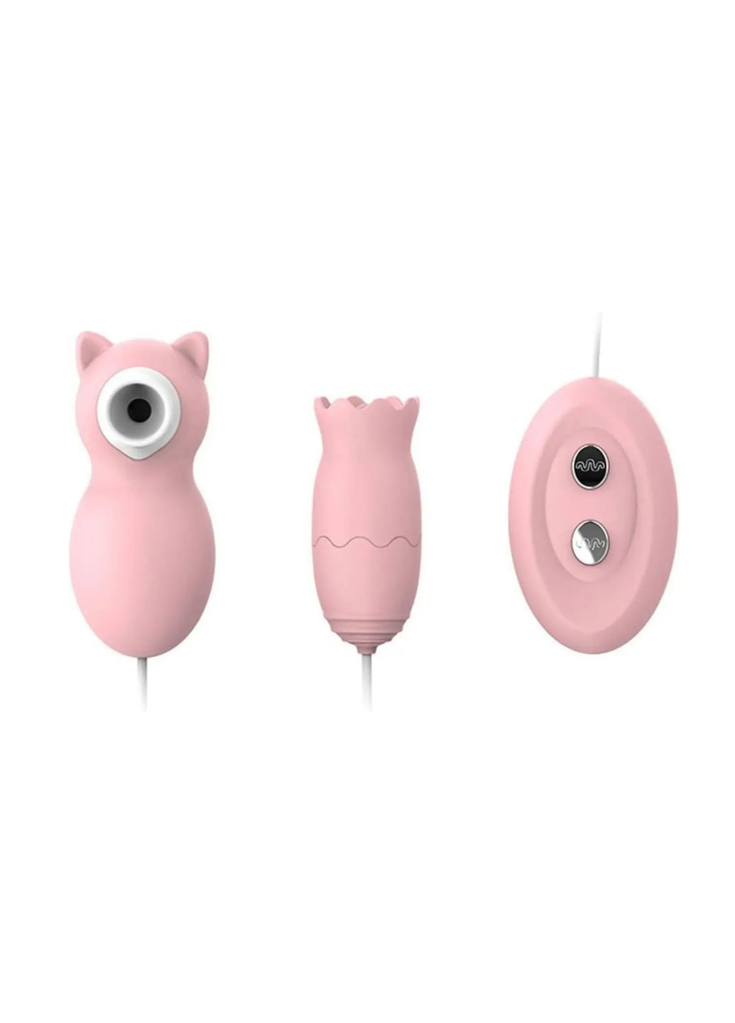 Набір вібратор силіконовий вагінальний Вакуумний стимулятор клітора і сосків Лубриканти Duai 60 мл 4 штуки No Brand (331345538)