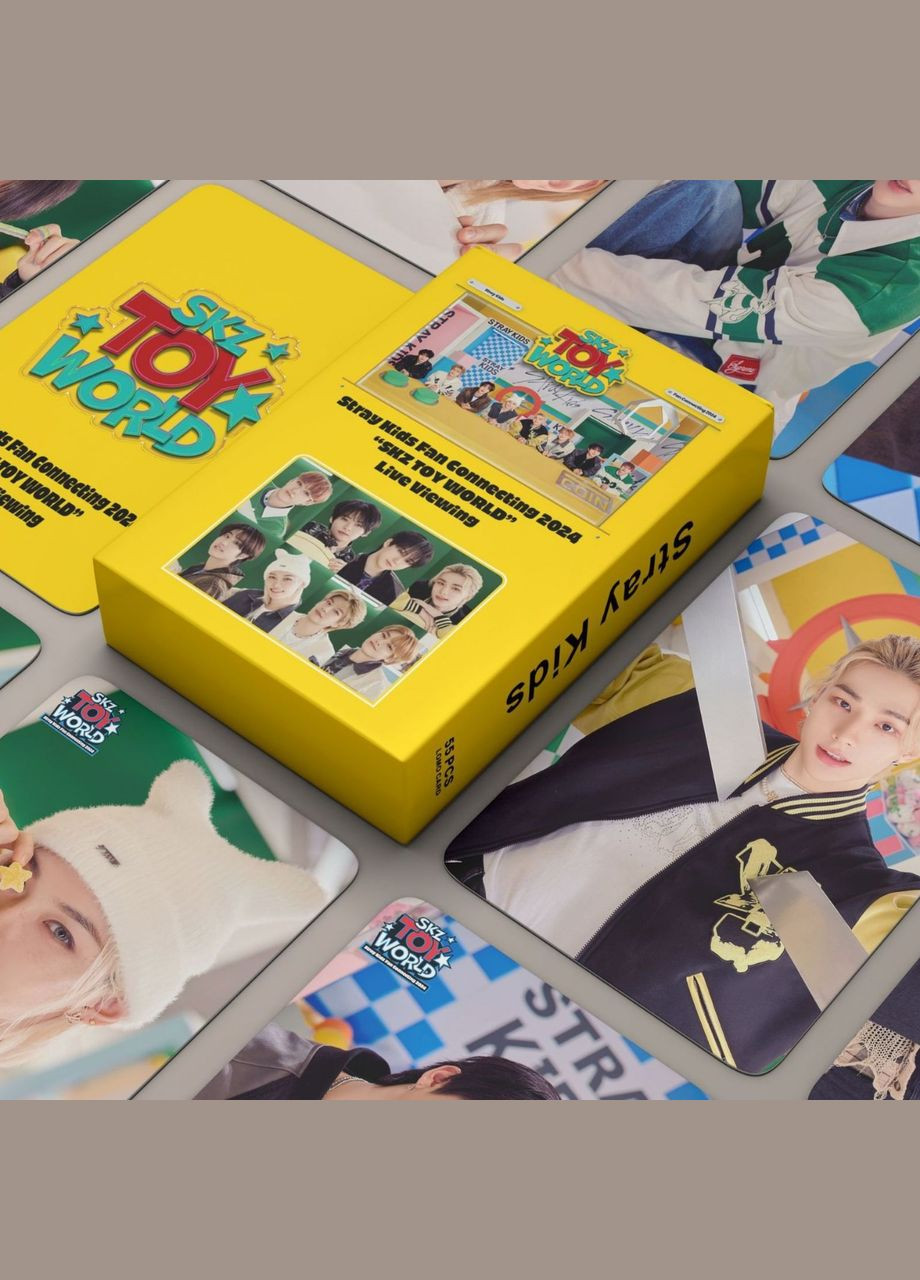 Набор голографических кпоп карт Stray Kids Toy World skz ( 55 шт ) No Brand (327798245)