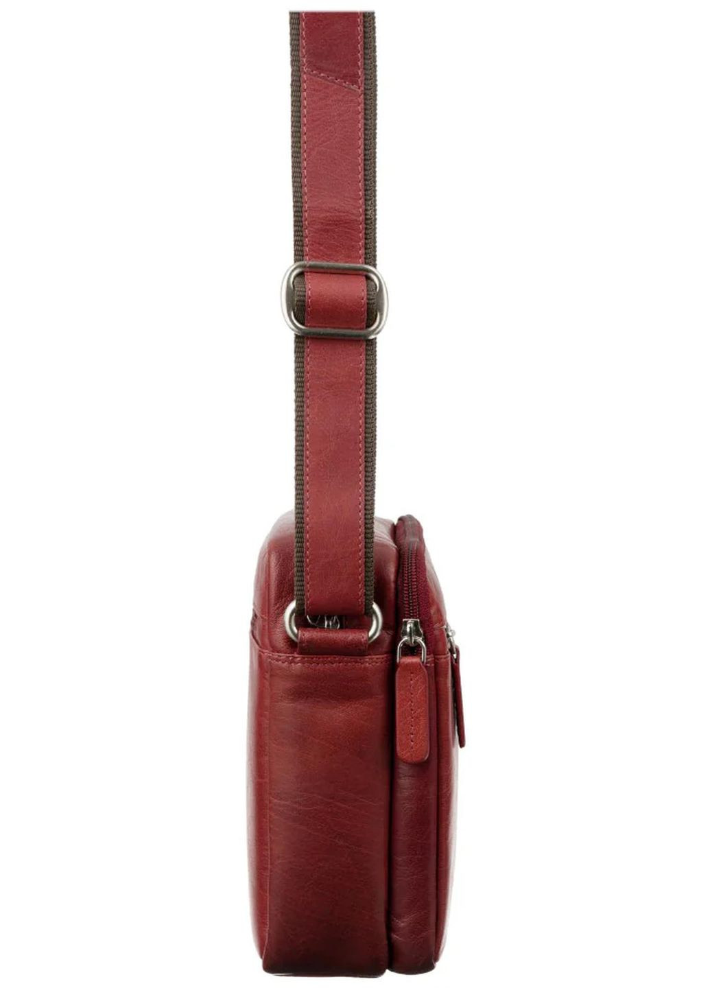 Сумка планшет через плечо мужская из натуральной кожи маленькая Красный 37853 Visconti (355245154)