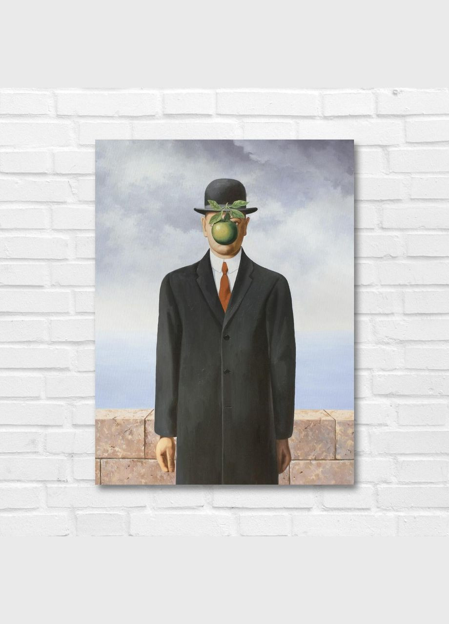 Печать на холсте Сын человеческий Рене Магритта 50x70 No Brand (346496203)