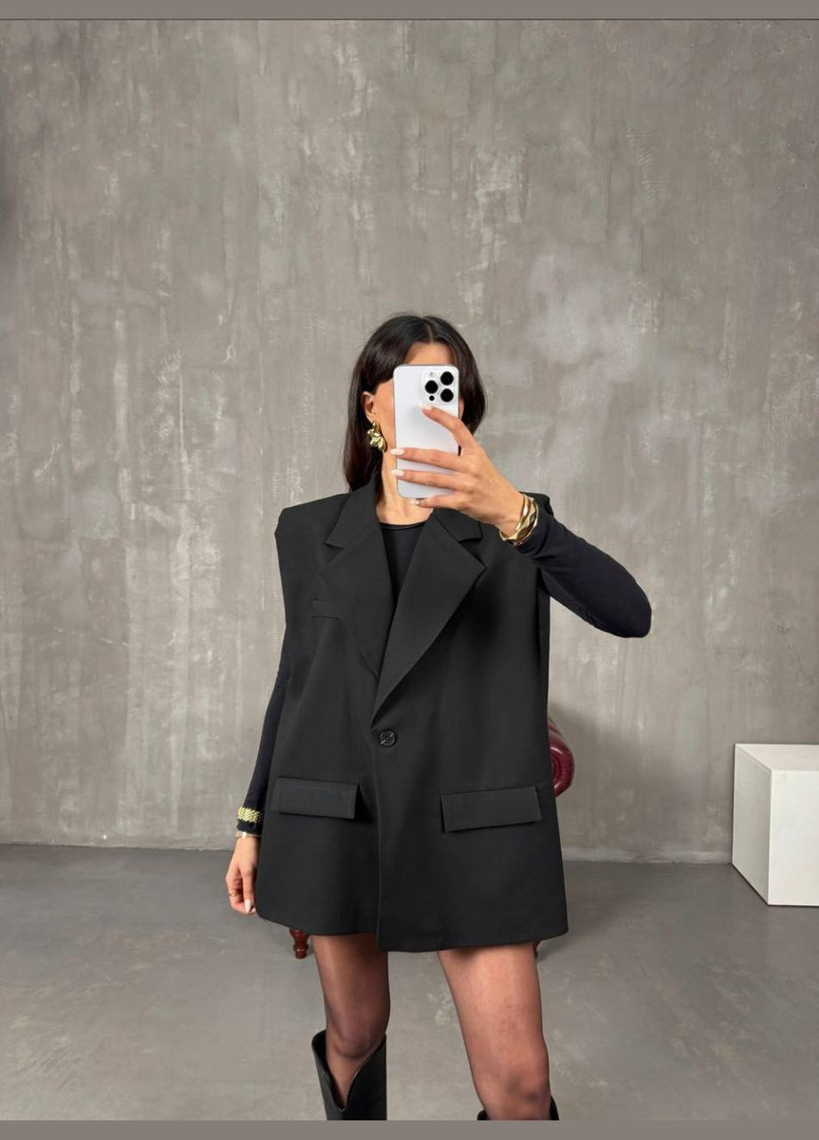 Жилетка з поясом No Brand (322288773)