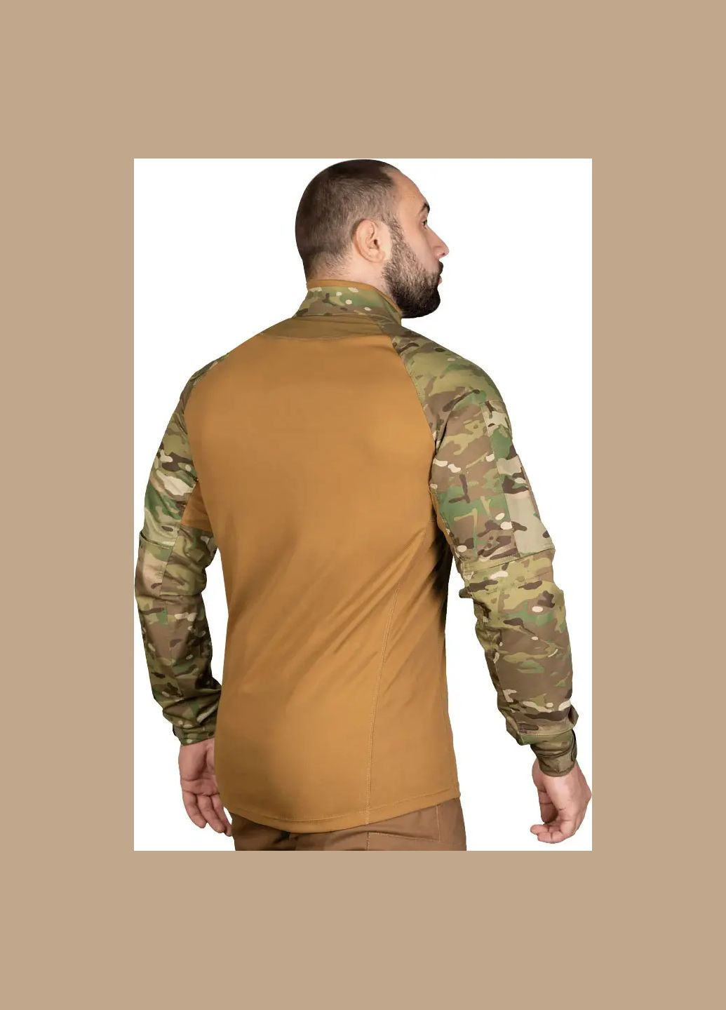 Койот лонгслив убакс cm raid twill/coolpass pique камуфляж Camotec