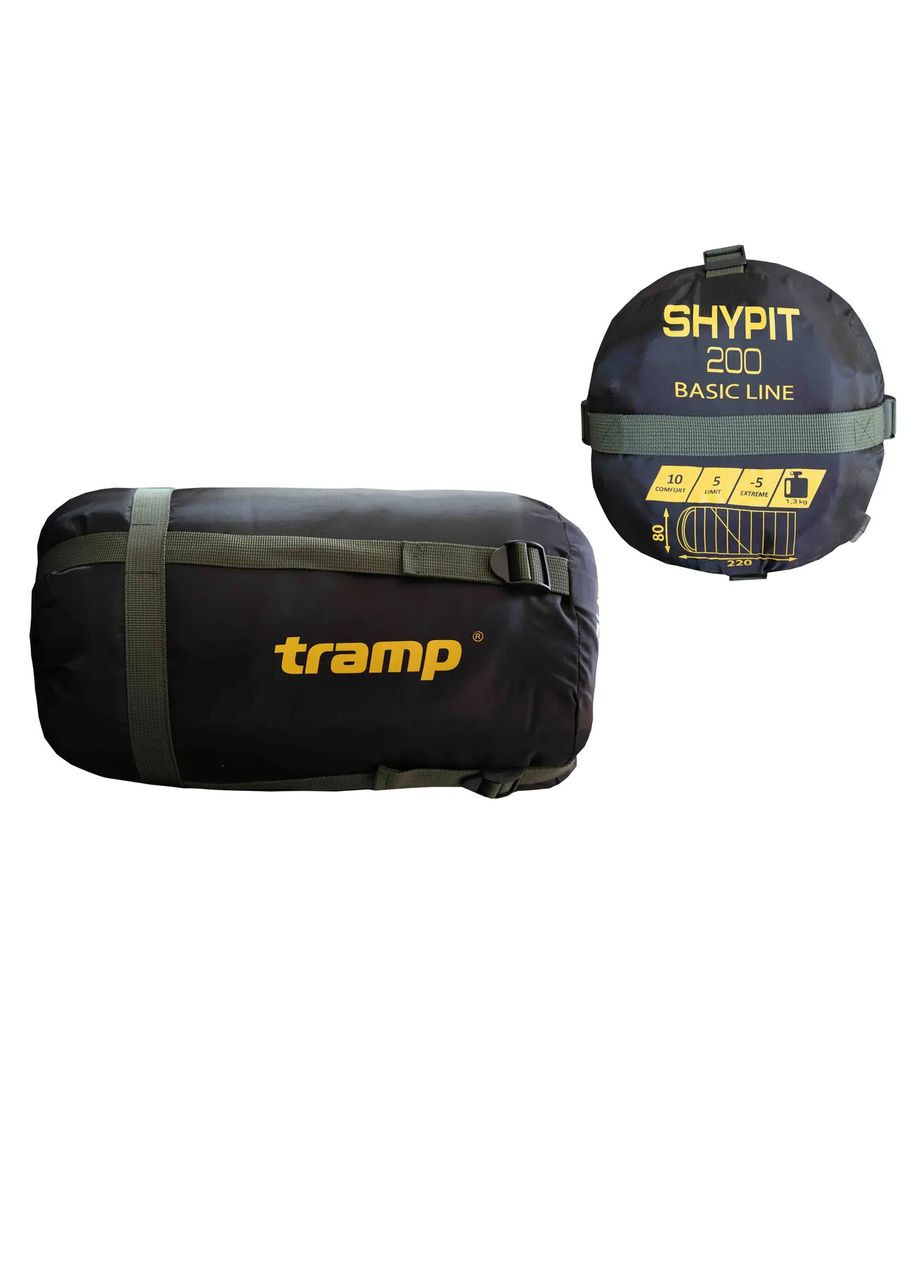 Спальный мешок Shypit 400 одеяло с капюшом левый olive 220/80 UTRS060R-L Tramp (290193632)