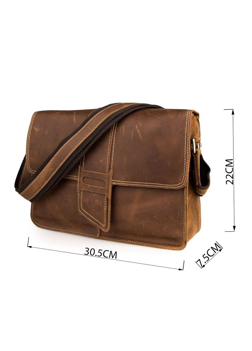 Сумка чоловіча 14231 в вінтажному стилі Коричнева Vintage (331913065)