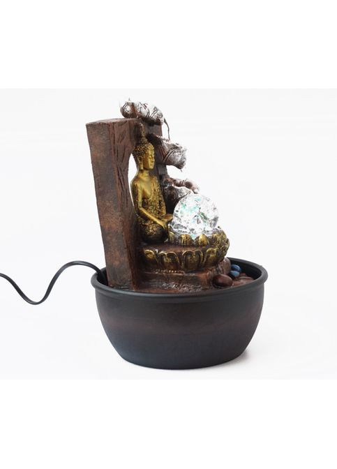 Кімнатний настільний фонтан з підсвічуванням Будда №10 No Brand (348437726)