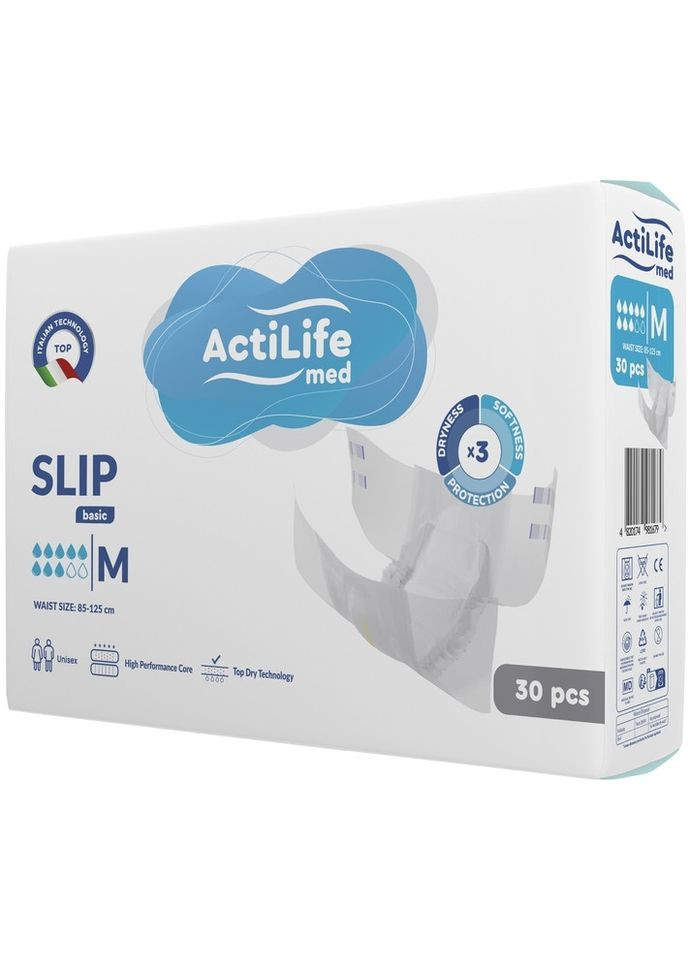 Підгузки для дорослих, розмір M, 30 шт Basic 30шт (1477922-36743239) ActiLife Med (365800054)