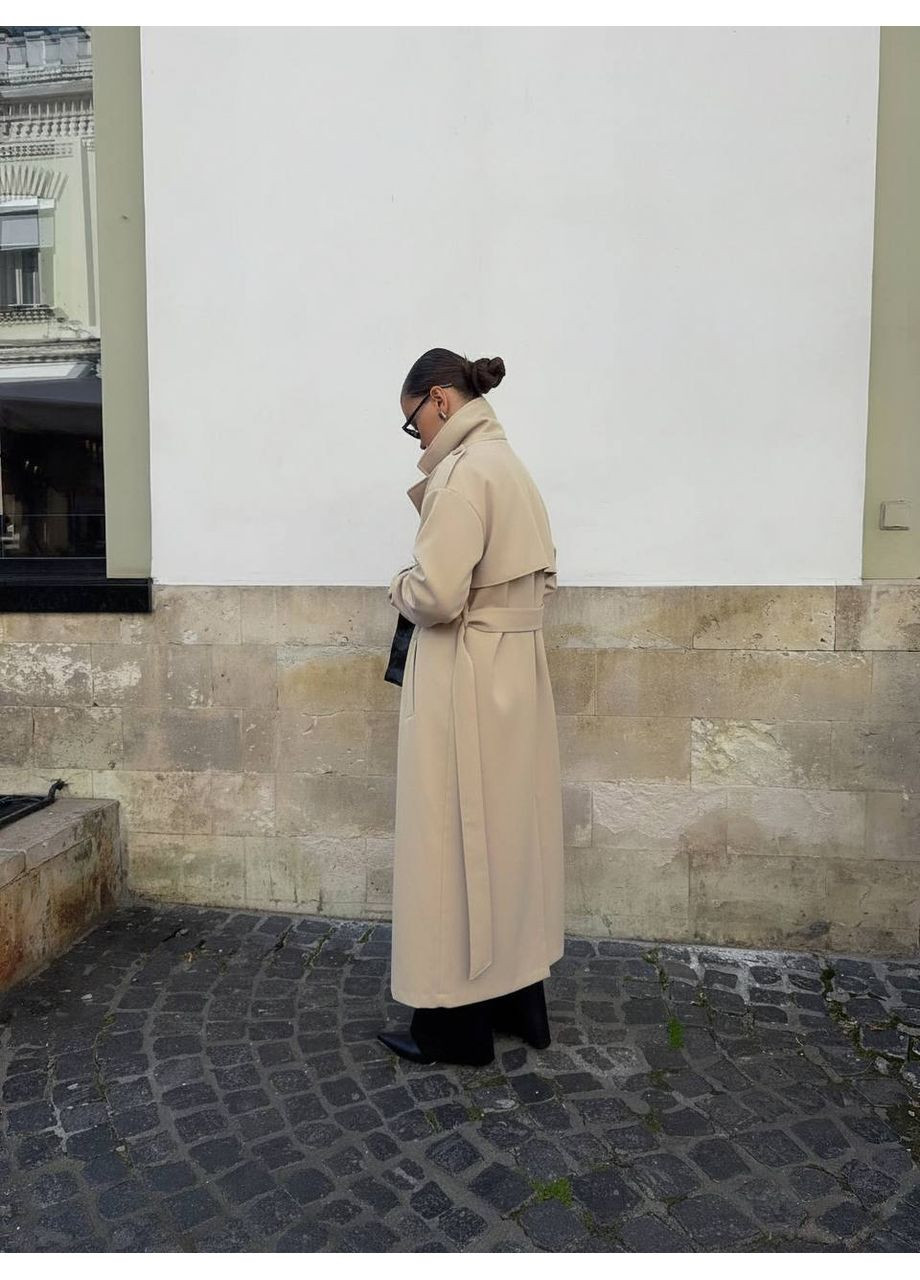 Тренч з підкладкою з котону меморі — заміри в описі Vione на зав'язках демісезон (367075655)