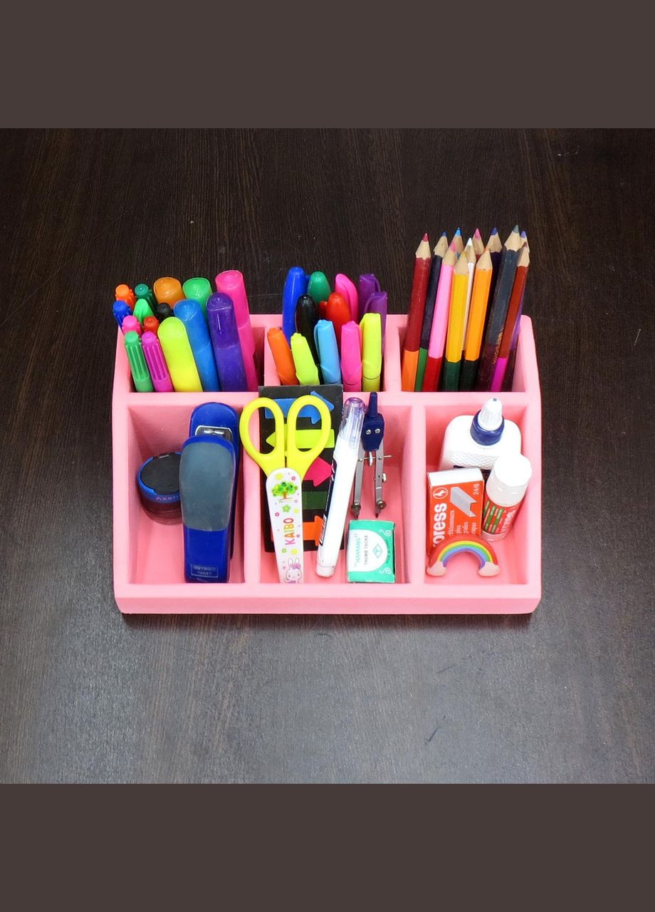 Органайзер настільний з дерева Лоренс барбі (КНЦ-004250) No Brand (328225665)