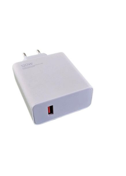 Зарядний пристрій 120W + кабель Type C (6A) MDY-12-EH Qualcomm QC3.0, QC4.0 Білий Xiaomi (336889899)