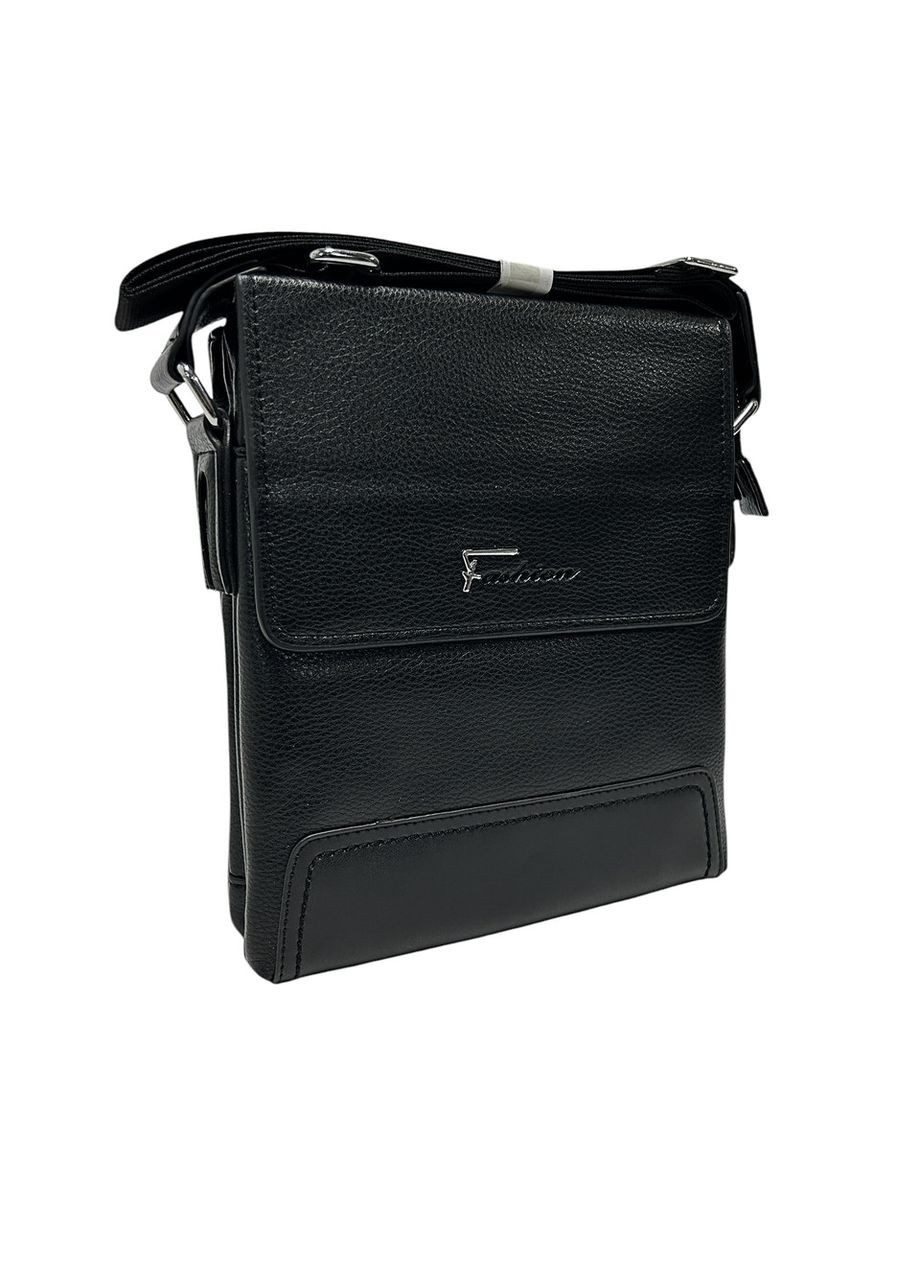 Чоловіча сумка з еко-шкіри Fashion A6653-1 чорна 27 x 22 x 5.5 No Brand (371682107)