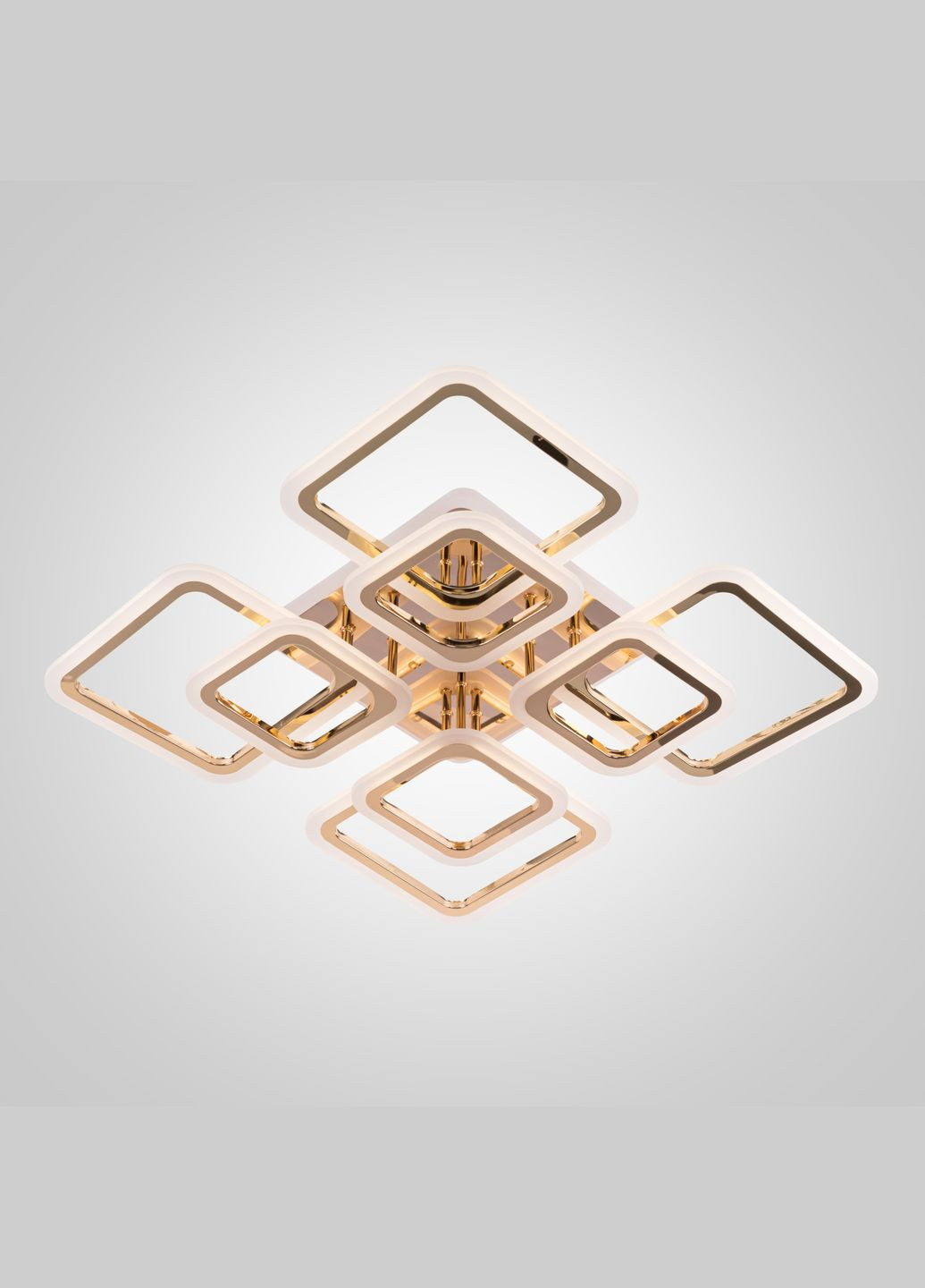 Люстра светодиодная акриловая V K392054+4-TL GD с пультом Valeso (293516284)