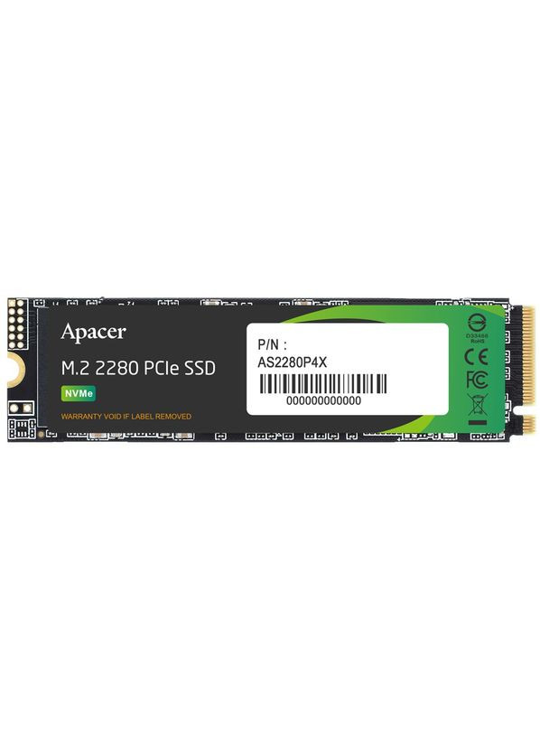 Накопичувач SSD 256GB AS2280P4X M.2 2280 PCIe 3.0 x4 3D TLC (AP256GAS2280P4X-1) Apacer (336952544)