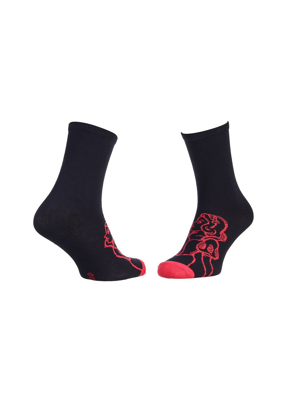 Білі шкарпетки snow white princess 1-pack blackred Disney однотонні (333960341)