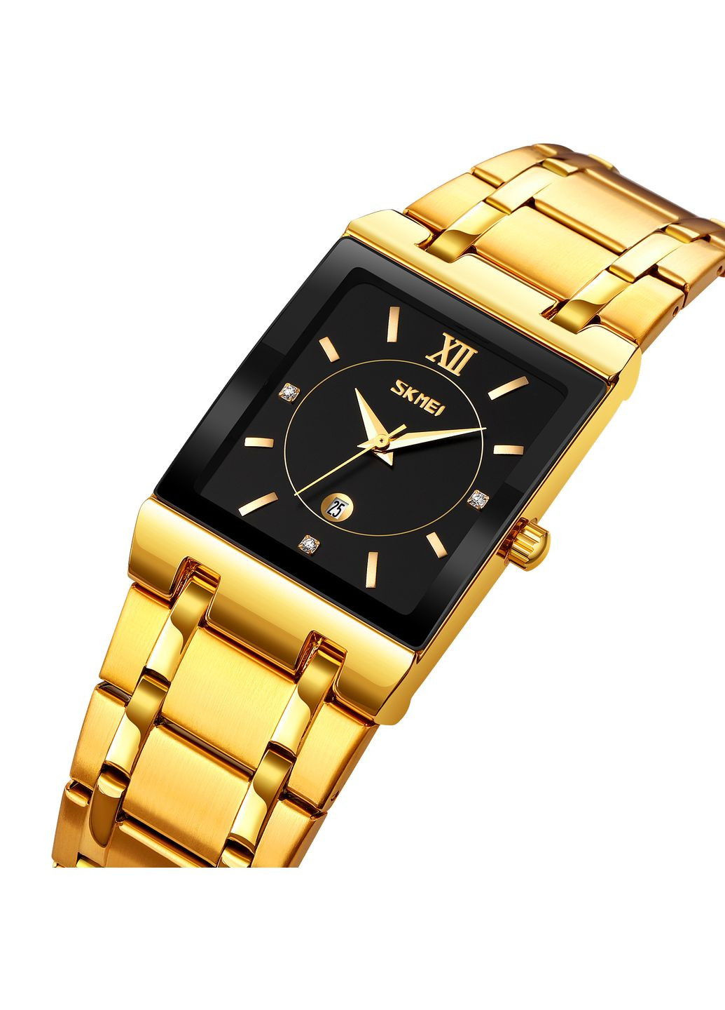 9263GDBK Gold-Black кварцевый сasual, классический Skmei (324214606)
