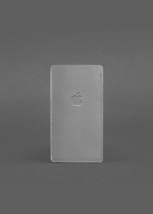 Шкіряний чохол для iPhone 13 Сірий (A-027659) BlankNote (329899530)