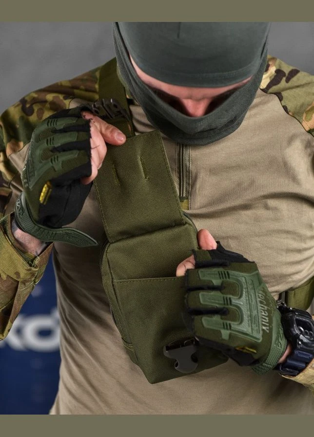 Сумка-рюкзак однолямочный Silver Knigh тактическая наплечная слинг борсетка органайзер Black No Brand (340560970)