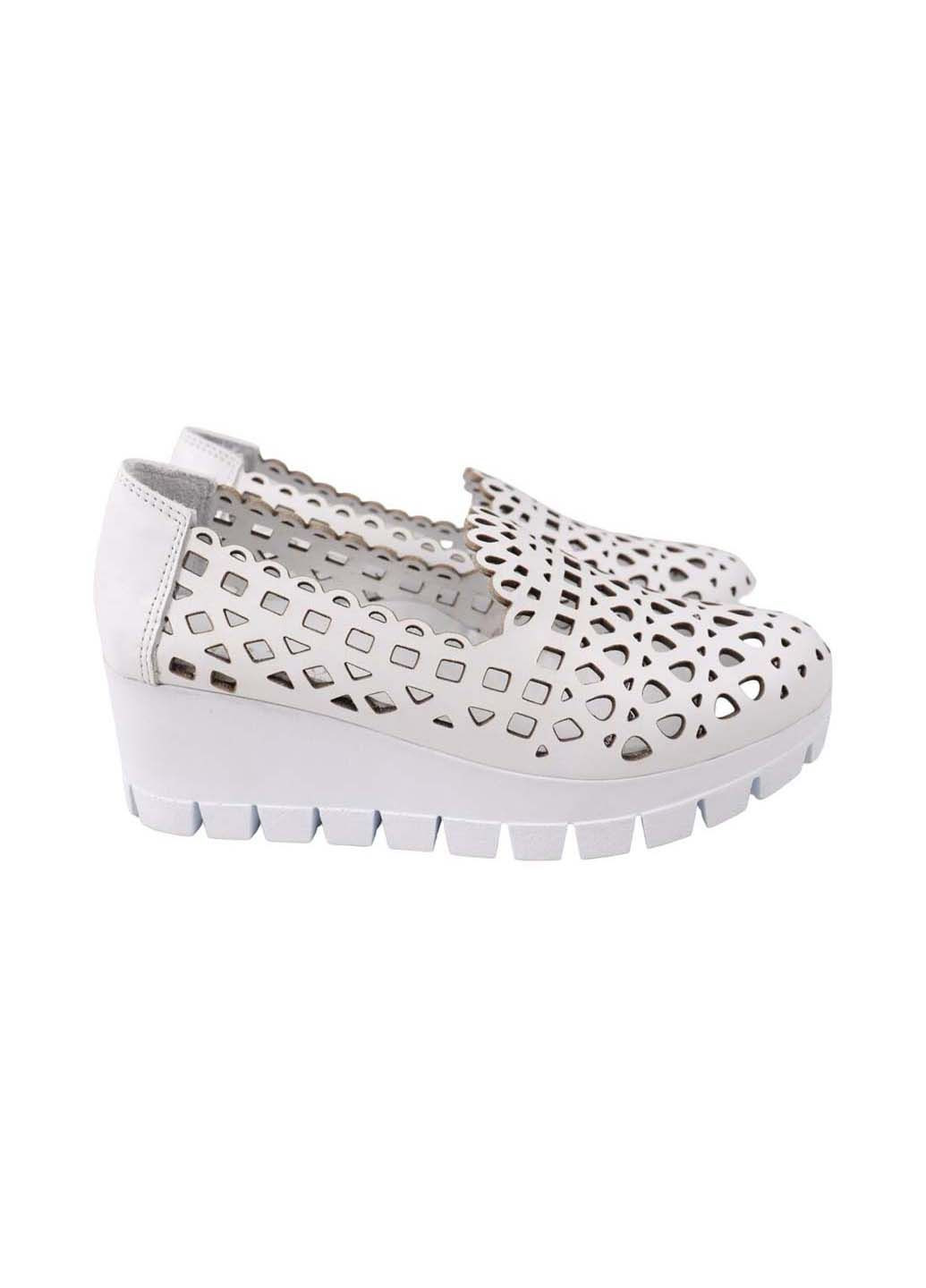 Trio Trend Туфлі жіночі білий з натуральна шкіра, туреччина — літо (362355604)