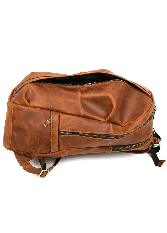 Мужской кожаный городской рюкзак рыжий крейзи хорс RB-7340-3md TARWA (370859017)