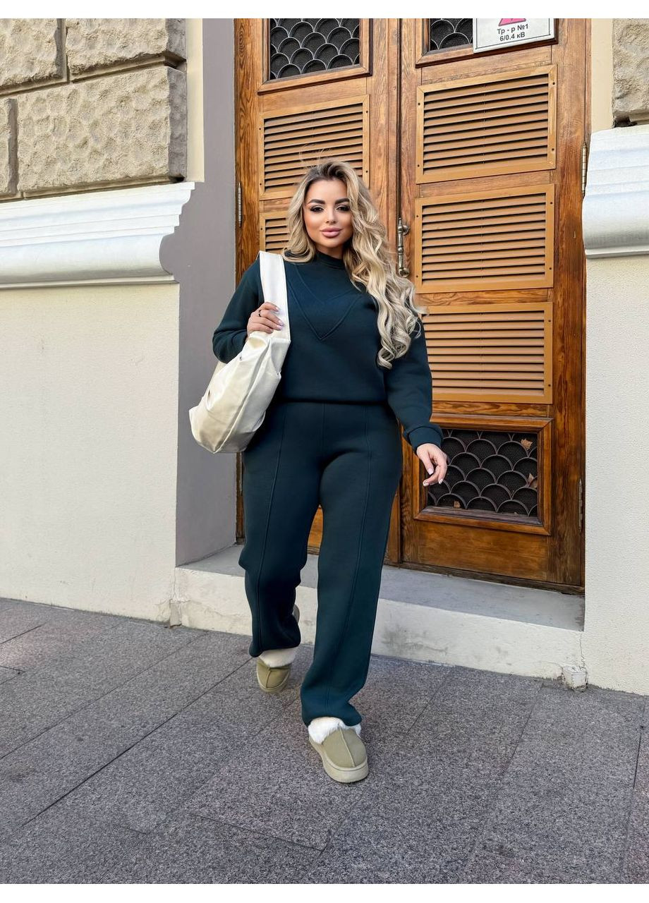 Теплий костюм-трійка з турецької тринітки Пін’є — ЗАМІРИ В ОПИСІ DK/DL Мода без кордонів (368458128)